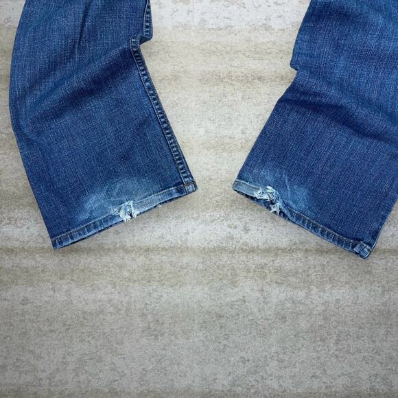 Vintage Y2K Harley Davidson Jeans Womens 6 Bootcut Flared Fit Medium Wash - Picture 5 of 6